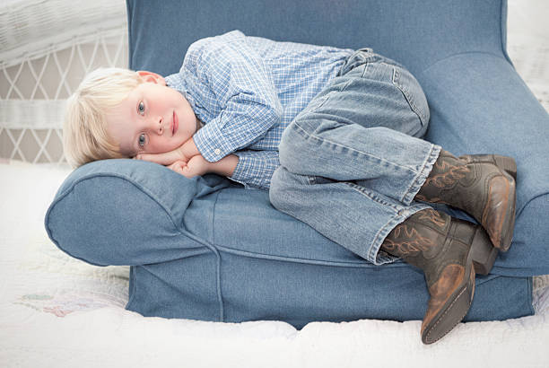Kids Wear Cowboy Boots In Bed