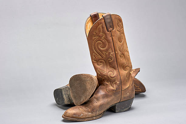 wood bottom cowboy boots